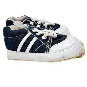 Darling Infant Prewalker Shoes Size 3 Boy Navy & White